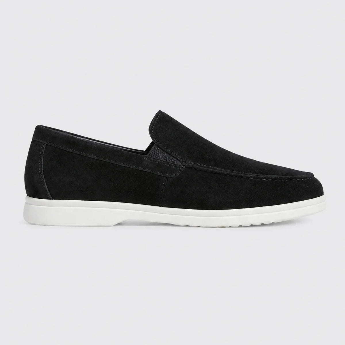 Mocassim Preto Classic - close up textura