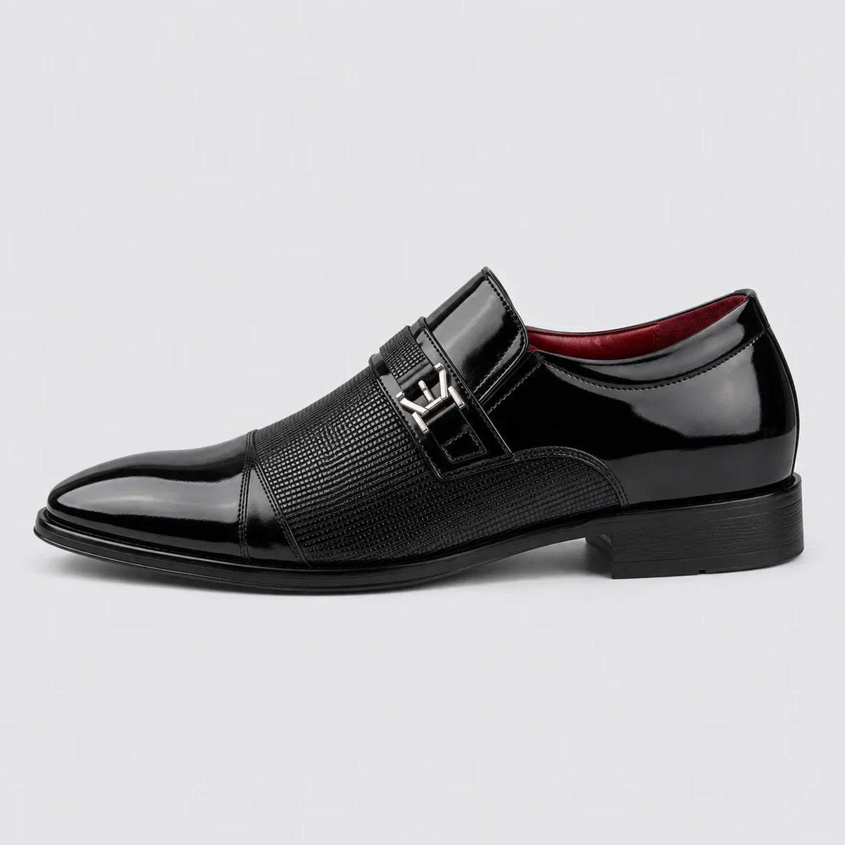 Sapato Masculino Social Preto Verniz - vista lateral