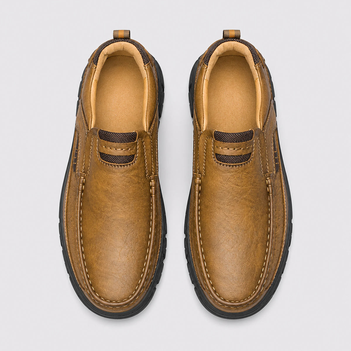 Sapato Mocassim Masculino Cáqui - vista superior