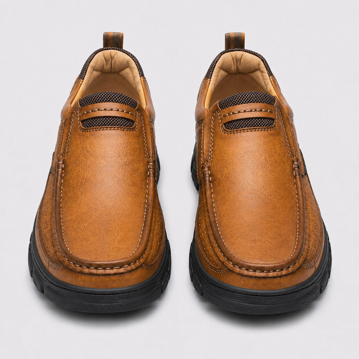 Sapato Mocassim Masculino Marrom Claro - vista superior