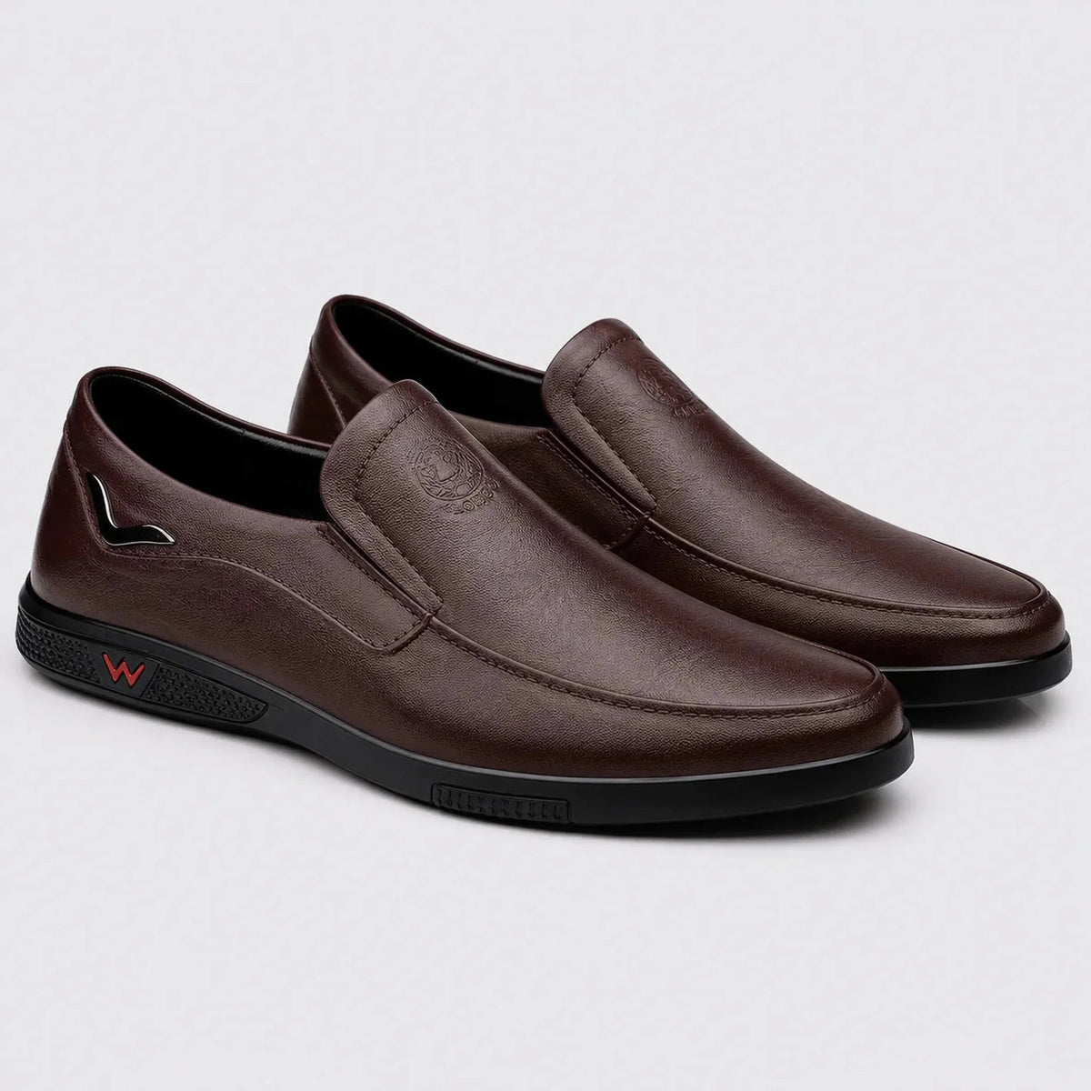 Mocassim Masculino Marrom Casual - detalhe do solado