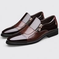 Sapato Social Masculino Marrom - lateral
