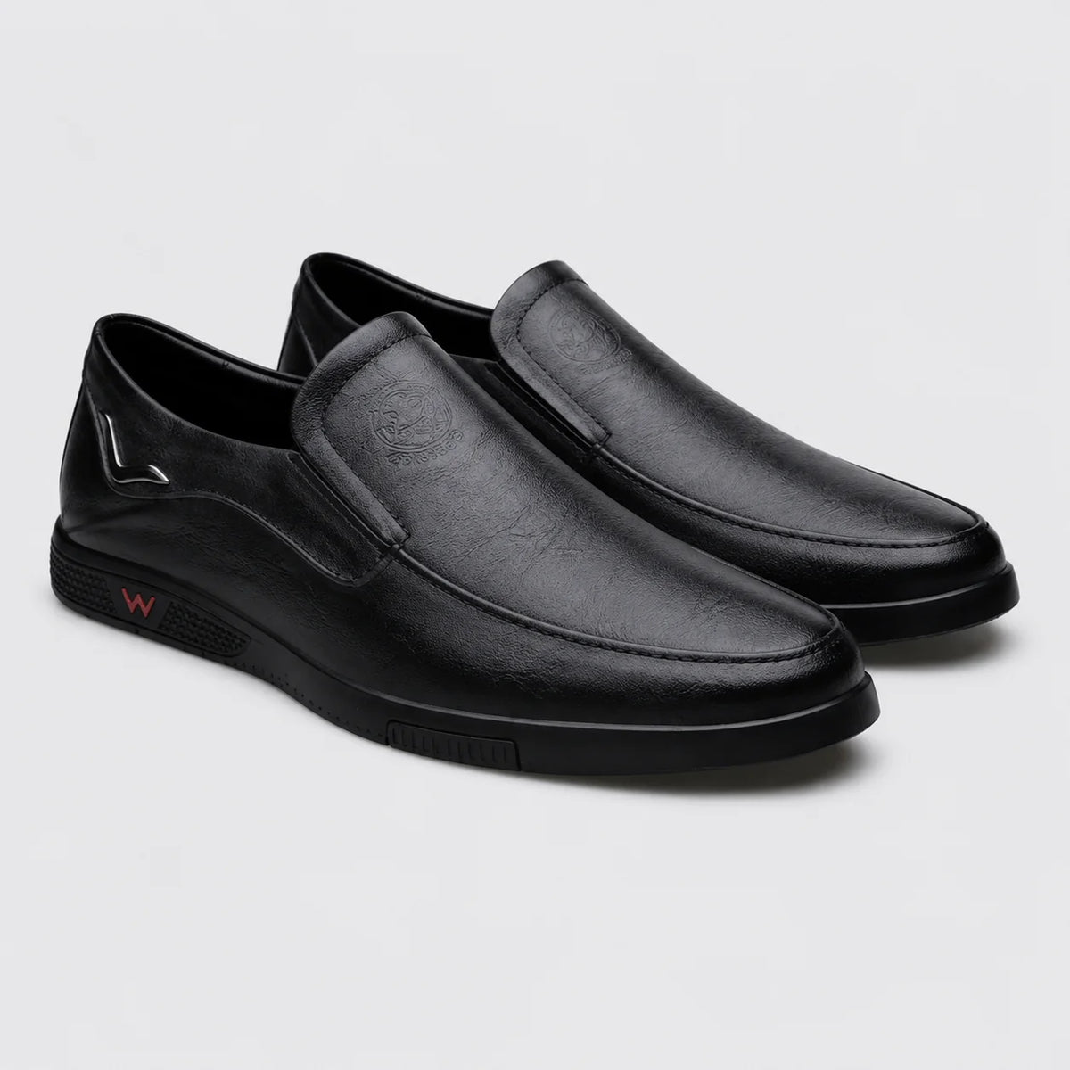 Sapato Masculino Social Preto Couro - vista frontal