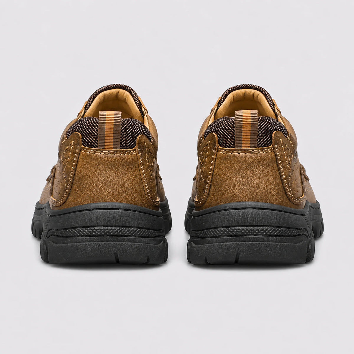 Sapato Mocassim Masculino Cáqui - vista posterior