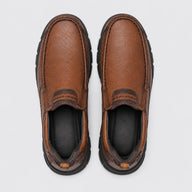 Sapato Mocassim Masculino Marrom - detalhe da costura