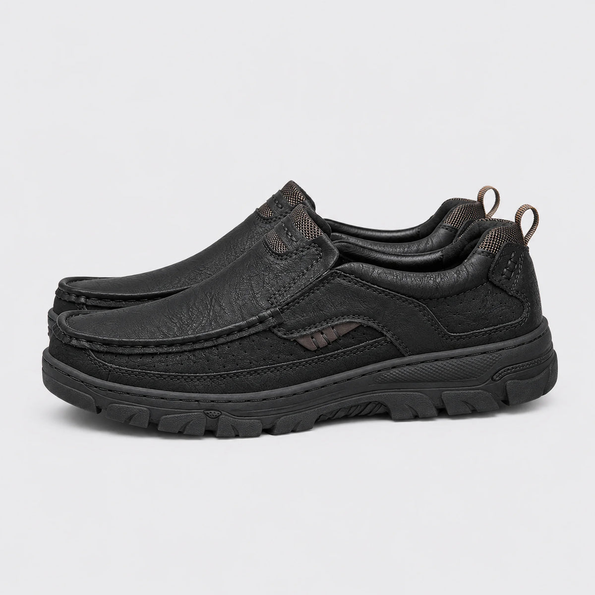 Sapato Mocassim Masculino Preto - vista posterior
