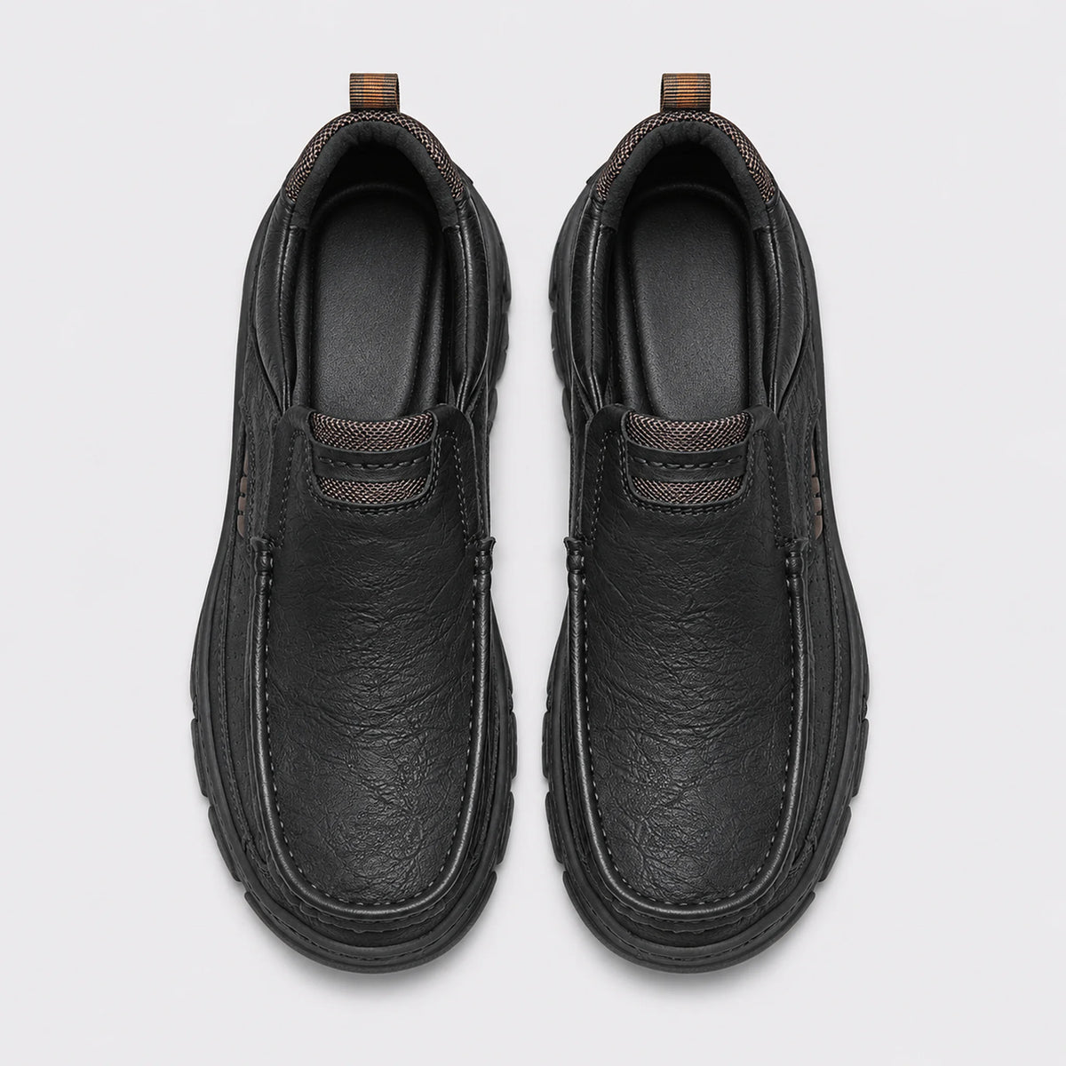 Sapato Mocassim Masculino Preto - detalhe da costura