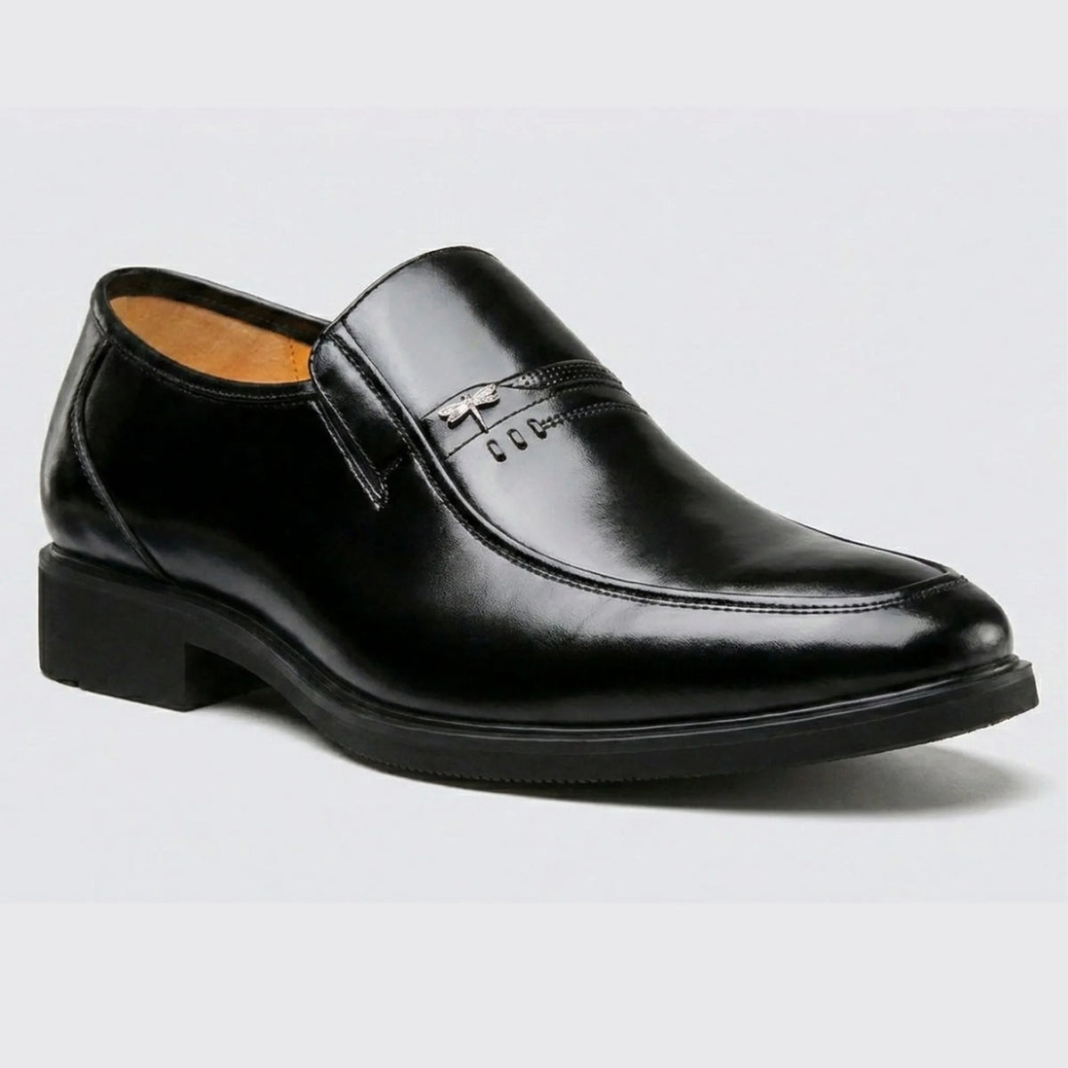 Sapato Masculino Social Preto Couro - vista frontal