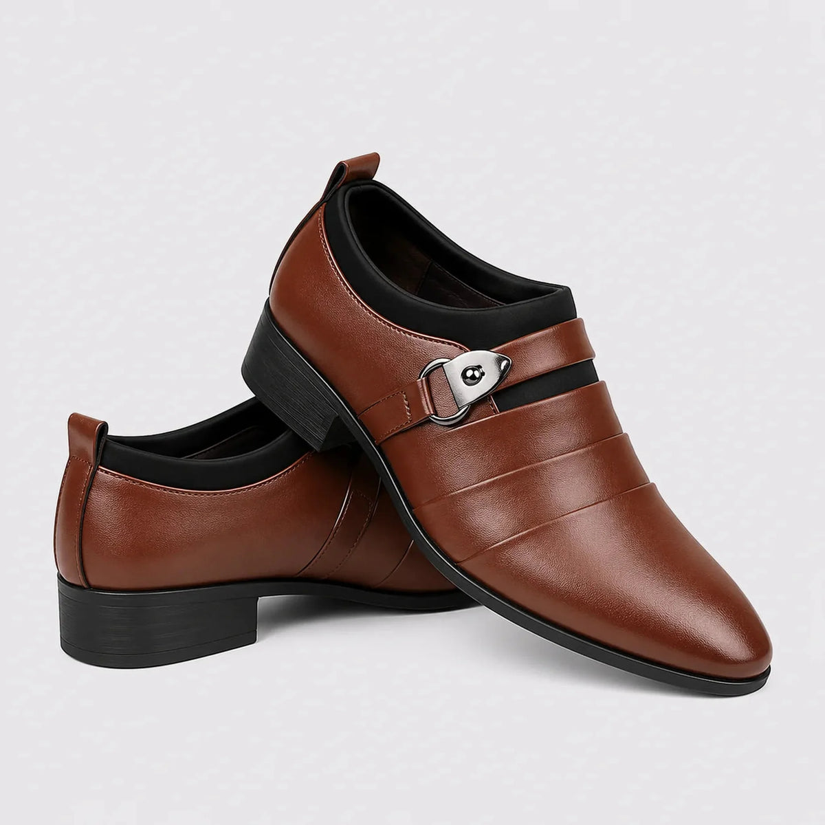 Sapato Social Masculino Marrom Classic - vista frontal