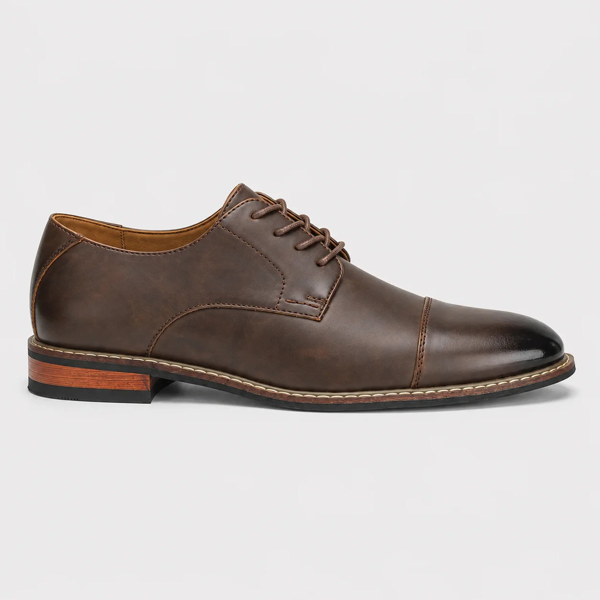 Sapato Social Masculino Marrom - vista lateral