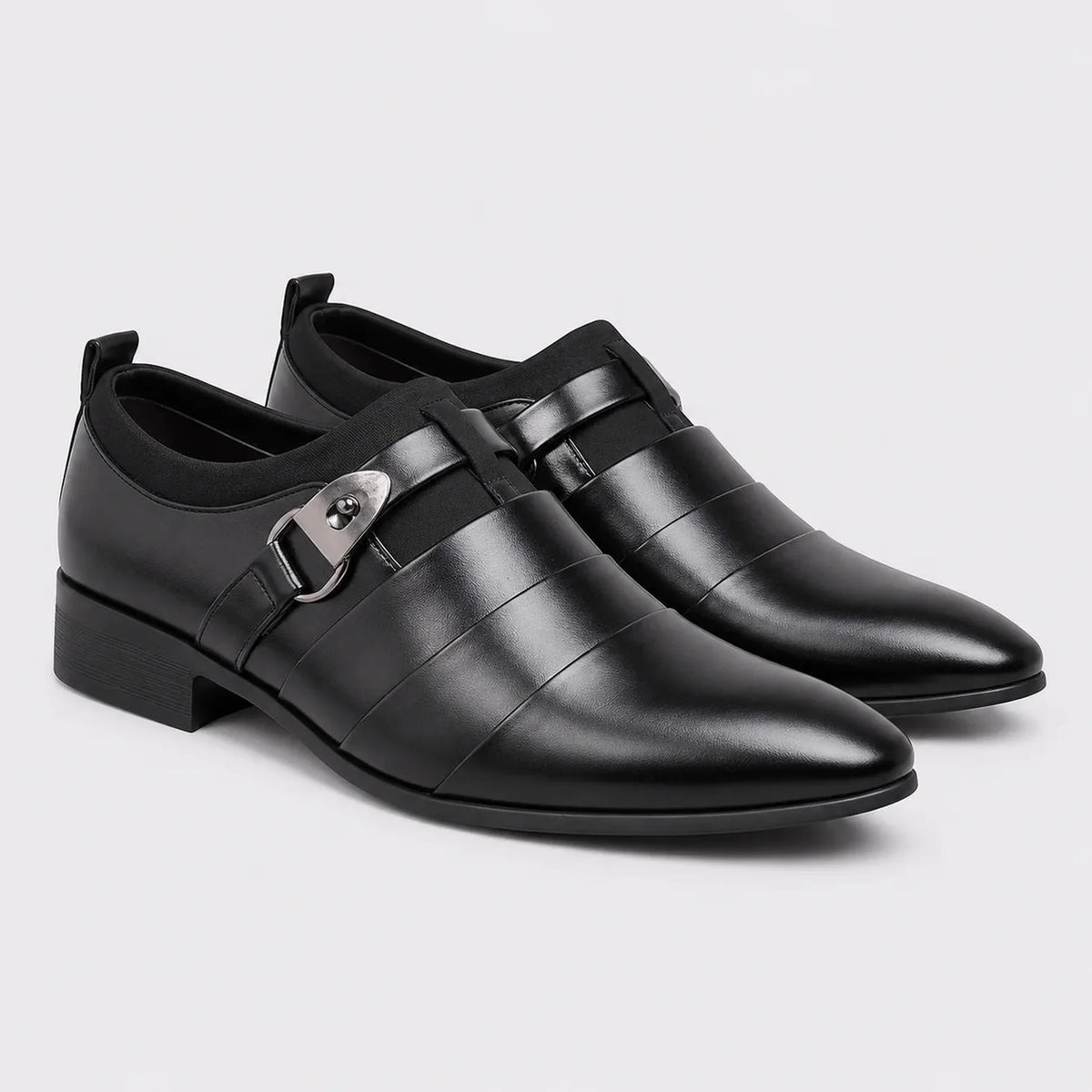 Sapato Social Masculino Preto Classic - vista frontal
